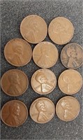 1941 D Indian Head wheat pennies