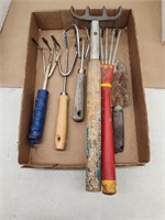 Assorted gardening tools