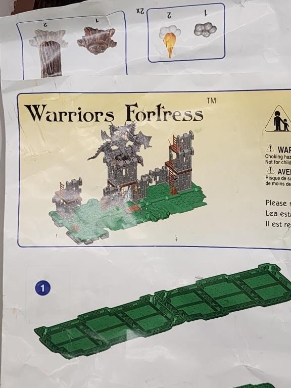 Warriors fortress lego set