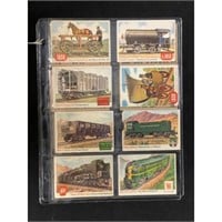 (12) 1955 Topps Train Cards