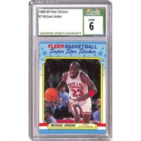 1988 Fleer Sticker Michael Jordan Cgs 6
