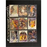 (9) Different High Grade Kobe Bryant Cards