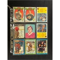 (9) Vintage Hockey Stars And Hof