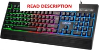 $16  CHONCHOW LED Rainbow Keyboard  Wired-104Keys