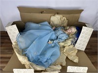 Franklin Sleeping Beauty Porcelain Doll Heirloom