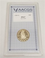 AACGS 1989 S PR67 Liberty Half Dollar