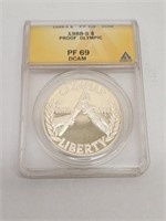 ANACA PF69 1988 Silver Proof Olympic coin