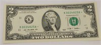 2009 $2 dollar star note uncirculated
