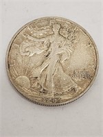1942 S  Walking Liberty Half Dollar