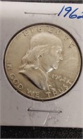 1962 D Franklin Half Dollar  silver