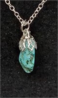 Authentic turquoise sterling silver necklace
