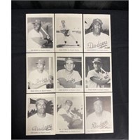 (12) Photo 1960 Jay Publishing Dodgers Photo Pack