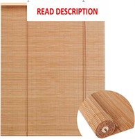 Natural Bamboo Blinds Carbonized Color 18Wx36L