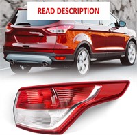 $118  2013-16 Ford Escape Tail Light  Right No Bul