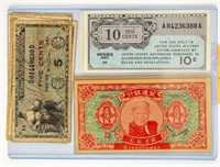 Coin US Military Scrip-Paper Money WW II+More