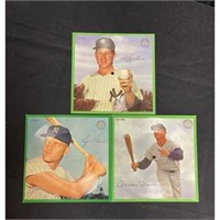 (3) 1962 Auravision Champions Records Mantle/maris