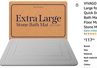 VIVAGO Diatomite Stone Bath Mat Large