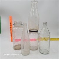 Vintage glass Jars and bottles
