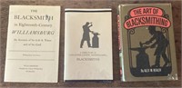Lot of 3 blacksmithing books: A Directory of