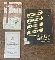 Lot of 3 booklets: Etching Spinning, Raising,