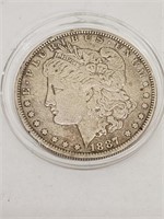 1887 O Morgan Silver Dollar