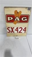 P-A-G SEED CORN SIGN