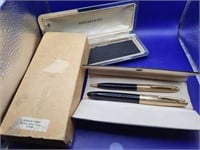 Sheaffe Triumph Crest Pen & Pencil Set w/Box