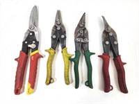 GUC Assorted Aviation Snips Tools (x4)