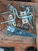 J bolts, gate hinges and latches