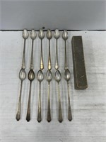 Sterling by Alvin Sterling silver spoons 12 in