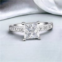 1.75 ct. princess cut diamond ring