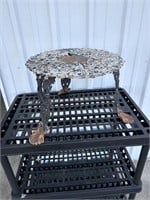 Grape Pattern Wrought iron Patio Table