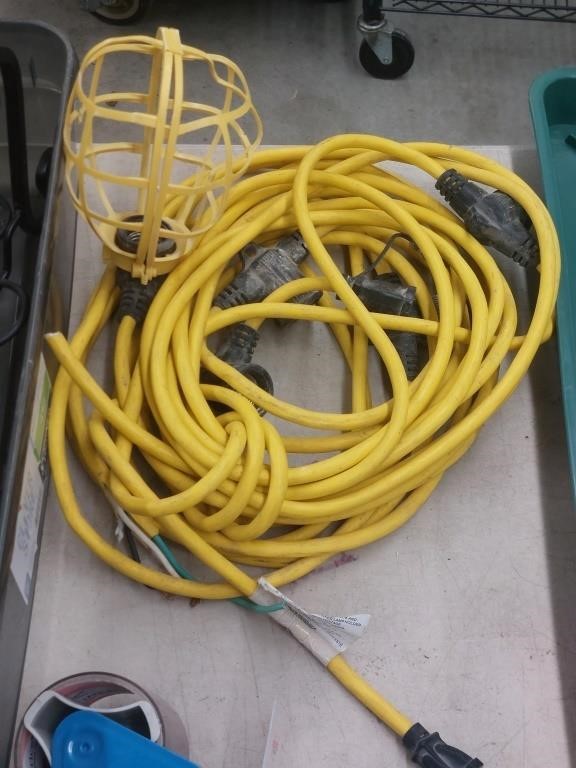 Needs spliced back together extension cord with