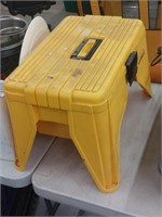 Stool with toolbox compartment