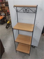 Longaberger wrought iron rack with wooden shells