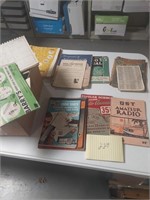 Vintage books and manuals