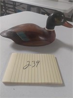 Wooden duck figurine