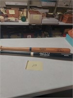 Lot of 2 wooden baseball bats