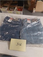 Lot of 2 pair Wrangler jeans, men's size 36x28,