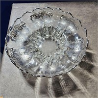 11 inch silver overlay bowl