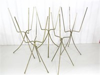 ASSORTED MCM BRASS WIRE FLOWER POT STANDS