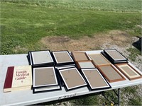 Large amount of picture frames and family medical
