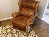 Leather and Cowhide Recliner