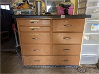 Wooden Utility Cabinet w/drawers
