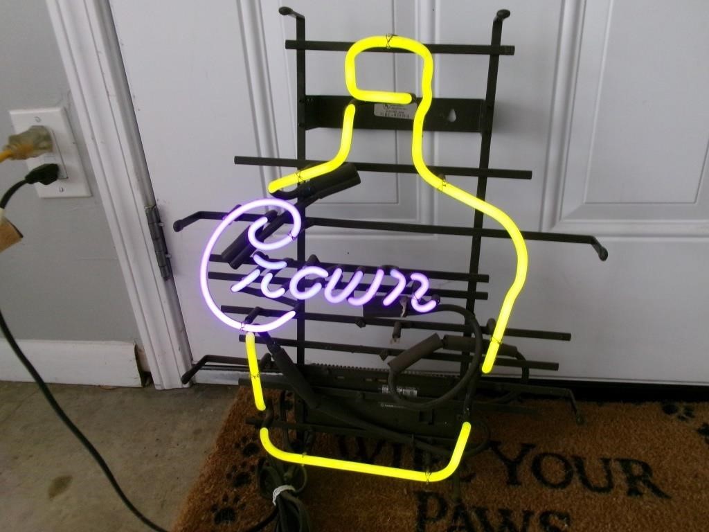 Crown Neon lighted sign