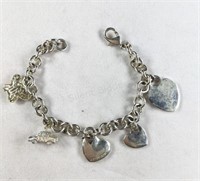 Tiffany & Co Pendants Silver Chain Link Bracelet