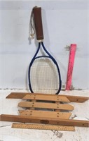 Display Sled & Racket Ball Racket