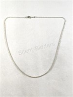 Sterling Chain Link Necklace w Markings