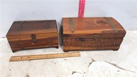 2 Wooden Jewelry Boxes