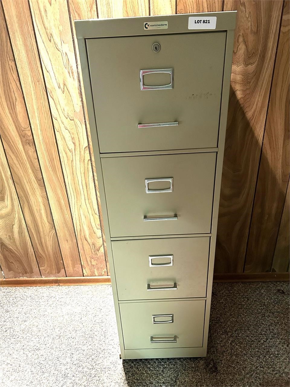 Metal File Cabinet - 15Wx 28Dx 51h 4 Drawer